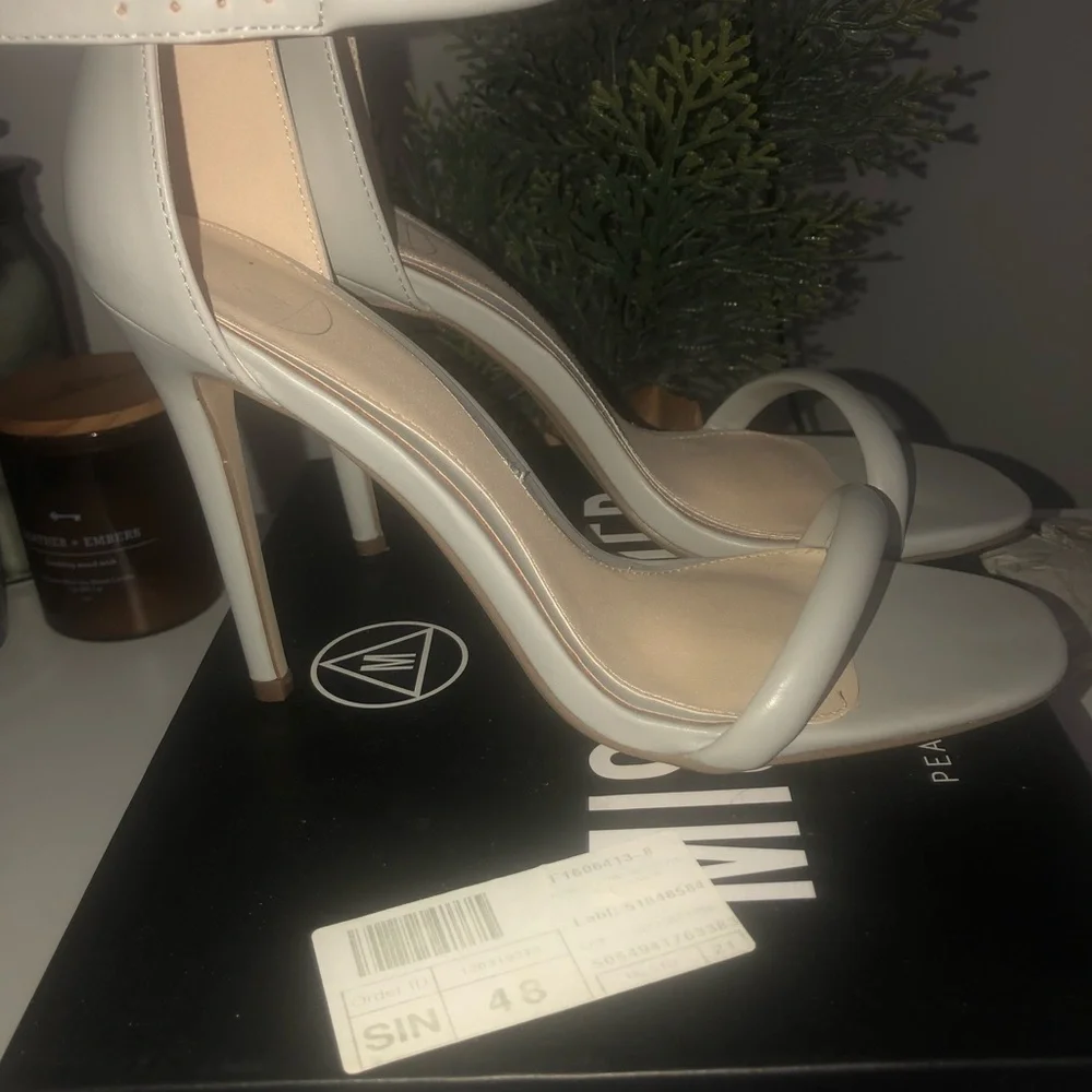 STILL AVAILABLE: Missguided Rounded Strap Barely There Heel